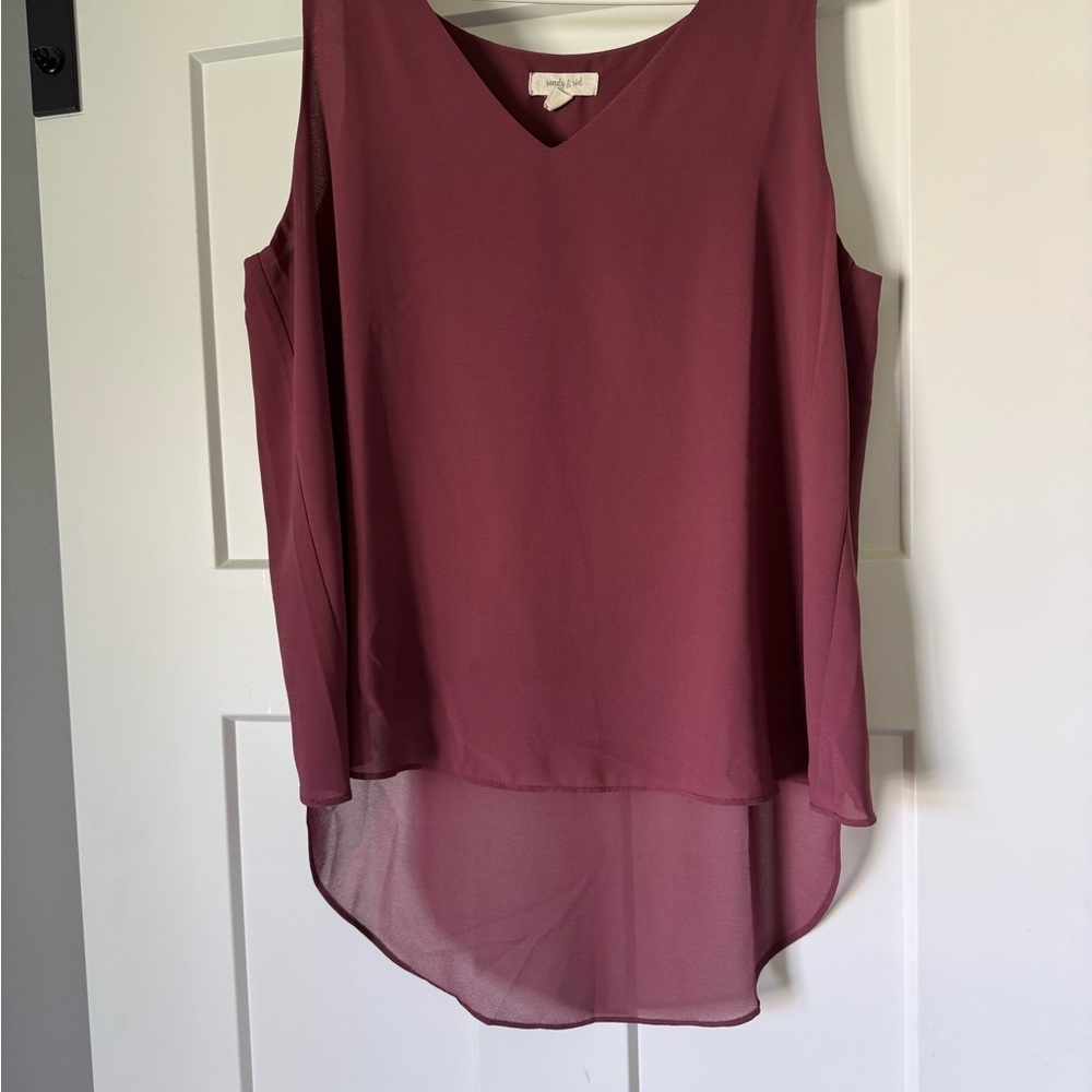 Sandy and Sid Sleeveless Blush Top